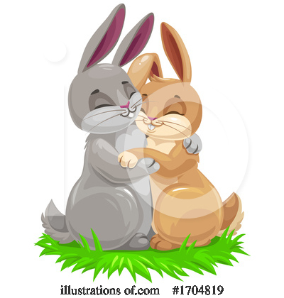 Easter Bunny Clipart #1704819 by Vector Tradition SM
