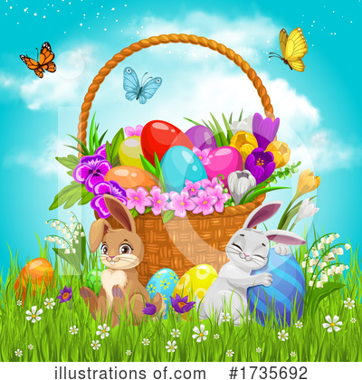 Easter Bunny Clipart #1735692 by Vector Tradition SM