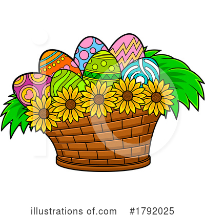 Easter Eggs Clipart #1792025 by Hit Toon