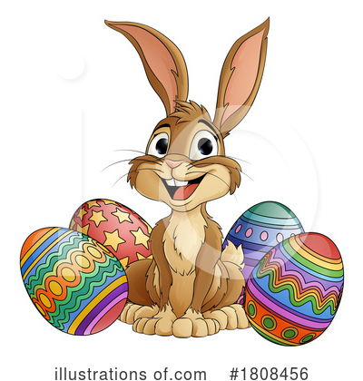 Easter Eggs Clipart #1808456 by AtStockIllustration