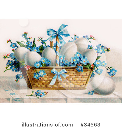 Royalty-Free (RF) Easter Clipart Illustration by OldPixels - Stock Sample #34563