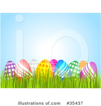 Royalty-Free (RF) Easter Clipart Illustration by KJ Pargeter - Stock Sample #35437
