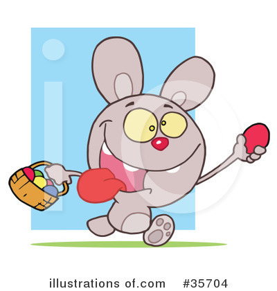 Easter Bunny Clipart #35704 by Hit Toon
