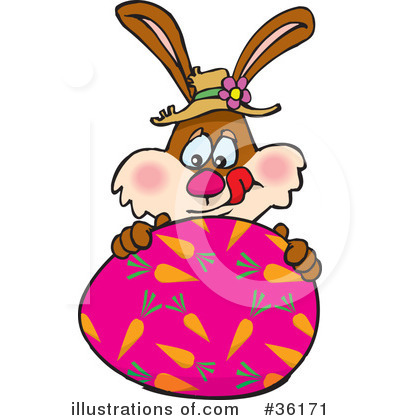 Easter Bunny Clipart #36171 by Dennis Holmes Designs