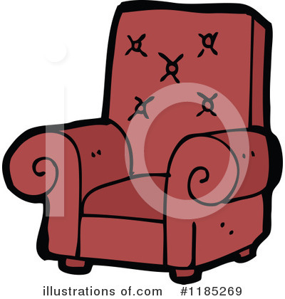 Royalty-Free (RF) Easy Chair Clipart Illustration by lineartestpilot - Stock Sample #1185269