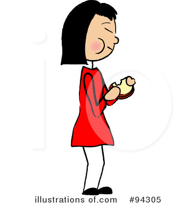 Royalty-Free (RF) Eating Clipart Illustration by Pams Clipart - Stock Sample #94305