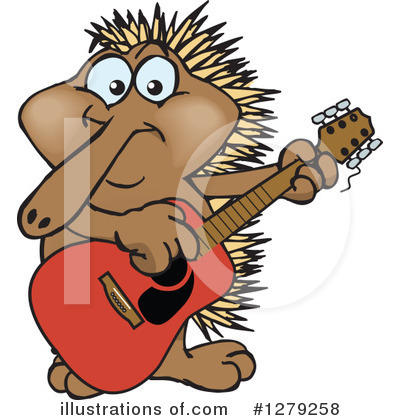 Royalty-Free (RF) Echidna Clipart Illustration by Dennis Holmes Designs - Stock Sample #1279258