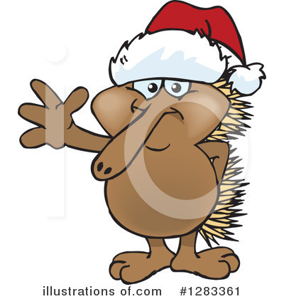 Royalty-Free (RF) Echidna Clipart Illustration by Dennis Holmes Designs - Stock Sample #1283361
