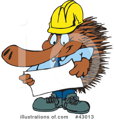 Anteater Clipart #43013 by Dennis Holmes Designs