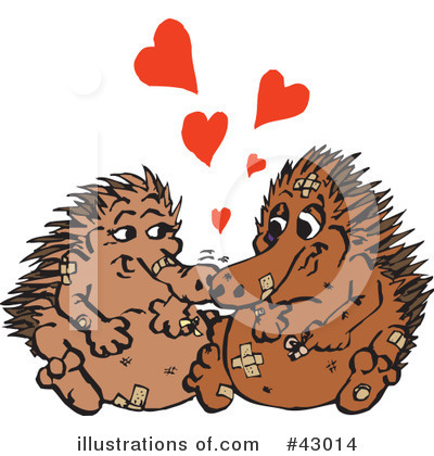 Royalty-Free (RF) Echidna Clipart Illustration by Dennis Holmes Designs - Stock Sample #43014