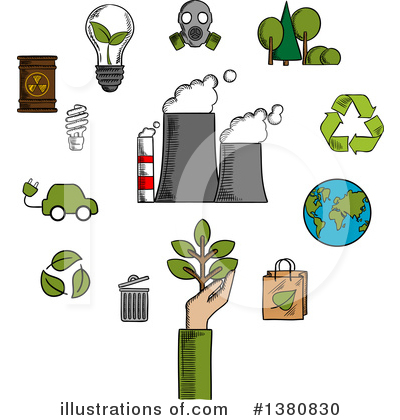 Recycling Clipart #1380830 by Vector Tradition SM