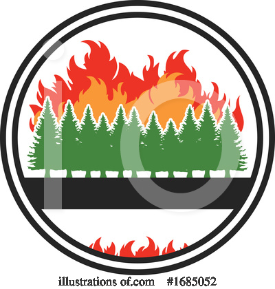 Wildfire Clipart #1685052 by Vector Tradition SM