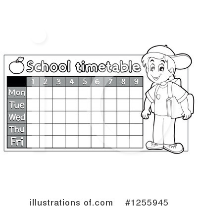 Timetable Clipart #1255945 by visekart
