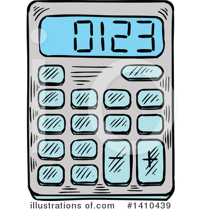 Calculator Clipart #1410439 by Vector Tradition SM