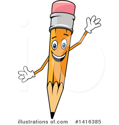 Pencil Clipart #1416385 by Vector Tradition SM