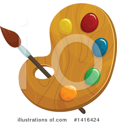 Paintbrush Clipart #1416424 by Vector Tradition SM