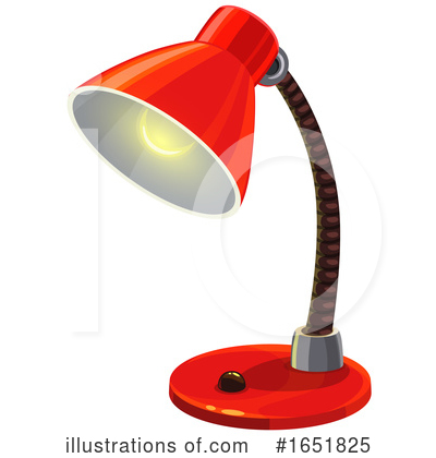 Desk Lamp Clipart #1651825 by Vector Tradition SM