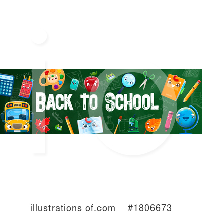 School Supplies Clipart #1806673 by Vector Tradition SM