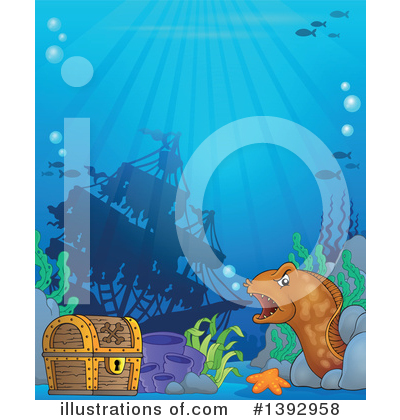Royalty-Free (RF) Eel Clipart Illustration by visekart - Stock Sample #1392958