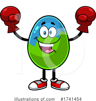 Egg Mascot Clipart #1741454 by Hit Toon
