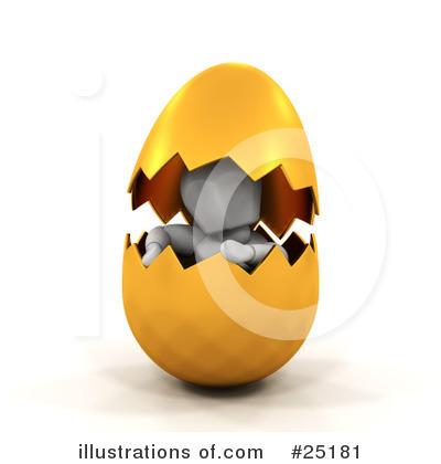 Gold Egg Clipart #25181 by KJ Pargeter