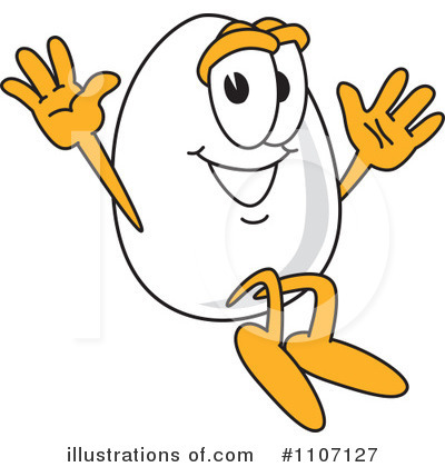 Royalty-Free (RF) Egg Mascot Clipart Illustration by Mascot Junction - Stock Sample #1107127
