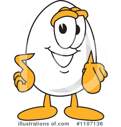 Egg Mascot Clipart #1107136 by Mascot Junction