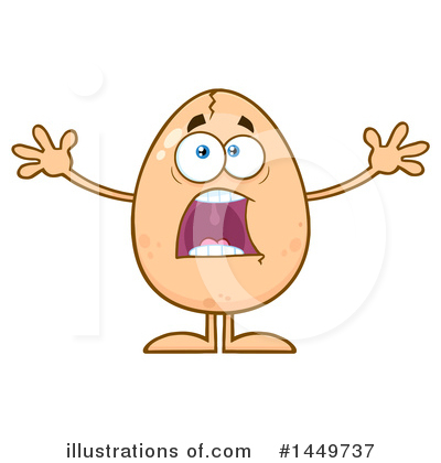 Royalty-Free (RF) Egg Mascot Clipart Illustration by Hit Toon - Stock Sample #1449737
