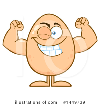 Royalty-Free (RF) Egg Mascot Clipart Illustration by Hit Toon - Stock Sample #1449739
