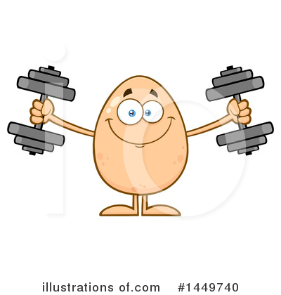 Royalty-Free (RF) Egg Mascot Clipart Illustration by Hit Toon - Stock Sample #1449740