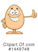 Egg Mascot Clipart #1449748 by Hit Toon