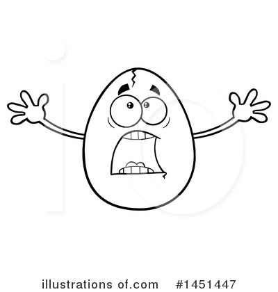 Royalty-Free (RF) Egg Mascot Clipart Illustration by Hit Toon - Stock Sample #1451447