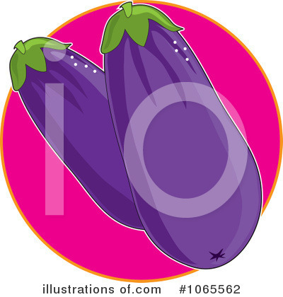 Royalty-Free (RF) Eggplant Clipart Illustration by Maria Bell - Stock Sample #1065562