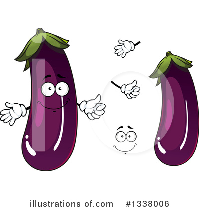 Royalty-Free (RF) Eggplant Clipart Illustration by Vector Tradition SM - Stock Sample #1338006