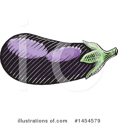Royalty-Free (RF) Eggplant Clipart Illustration by cidepix - Stock Sample #1454579