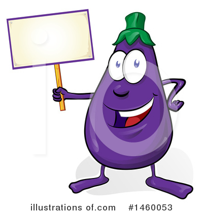 Royalty-Free (RF) Eggplant Clipart Illustration by Domenico Condello - Stock Sample #1460053