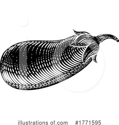 Eggplant Clipart #1771595 by AtStockIllustration