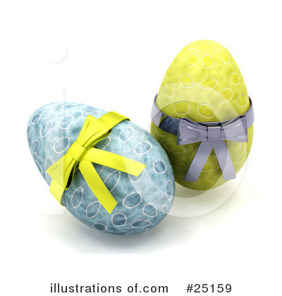 Easter Eggs Clipart #25159 by KJ Pargeter
