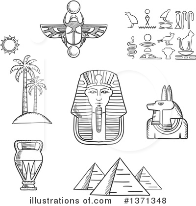 Royalty-Free (RF) Egypt Clipart Illustration by Vector Tradition SM - Stock Sample #1371348