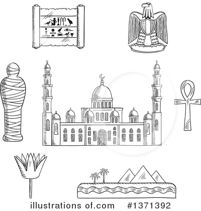 Royalty-Free (RF) Egypt Clipart Illustration by Vector Tradition SM - Stock Sample #1371392