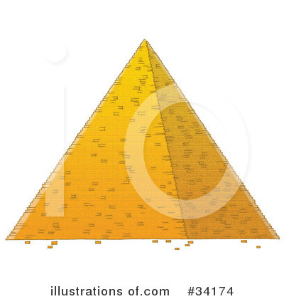 Egyptian Pyramids Clipart #34174 by Alex Bannykh
