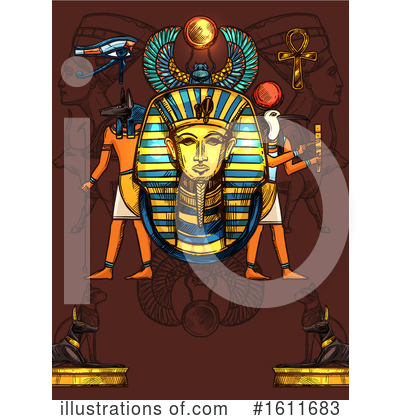 King Tut Clipart #1611683 by Vector Tradition SM