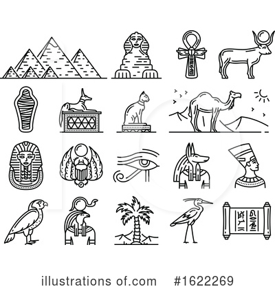 Royalty-Free (RF) Egyptian Clipart Illustration by Vector Tradition SM - Stock Sample #1622269