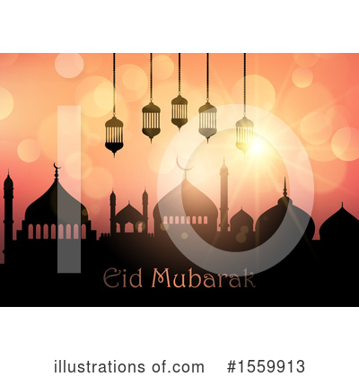 Royalty-Free (RF) Eid Mubarak Clipart Illustration by KJ Pargeter - Stock Sample #1559913
