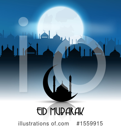 Royalty-Free (RF) Eid Mubarak Clipart Illustration by KJ Pargeter - Stock Sample #1559915