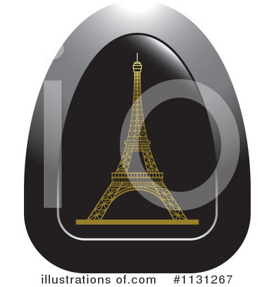 Royalty-Free (RF) Eiffel Tower Clipart Illustration by Lal Perera - Stock Sample #1131267