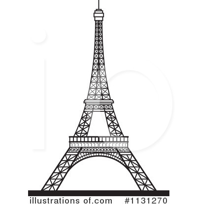 Royalty-Free (RF) Eiffel Tower Clipart Illustration by Lal Perera - Stock Sample #1131270