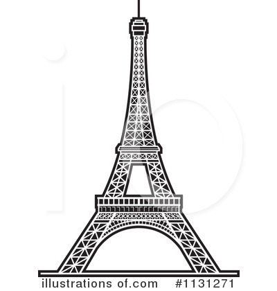 Royalty-Free (RF) Eiffel Tower Clipart Illustration by Lal Perera - Stock Sample #1131271