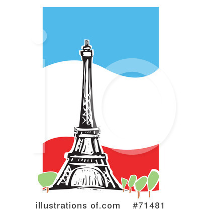 Royalty-Free (RF) Eiffel Tower Clipart Illustration by xunantunich - Stock Sample #71481