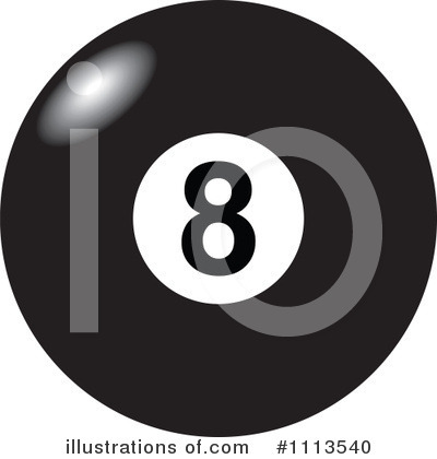Royalty-Free (RF) Eight Ball Clipart Illustration by djart - Stock Sample #1113540